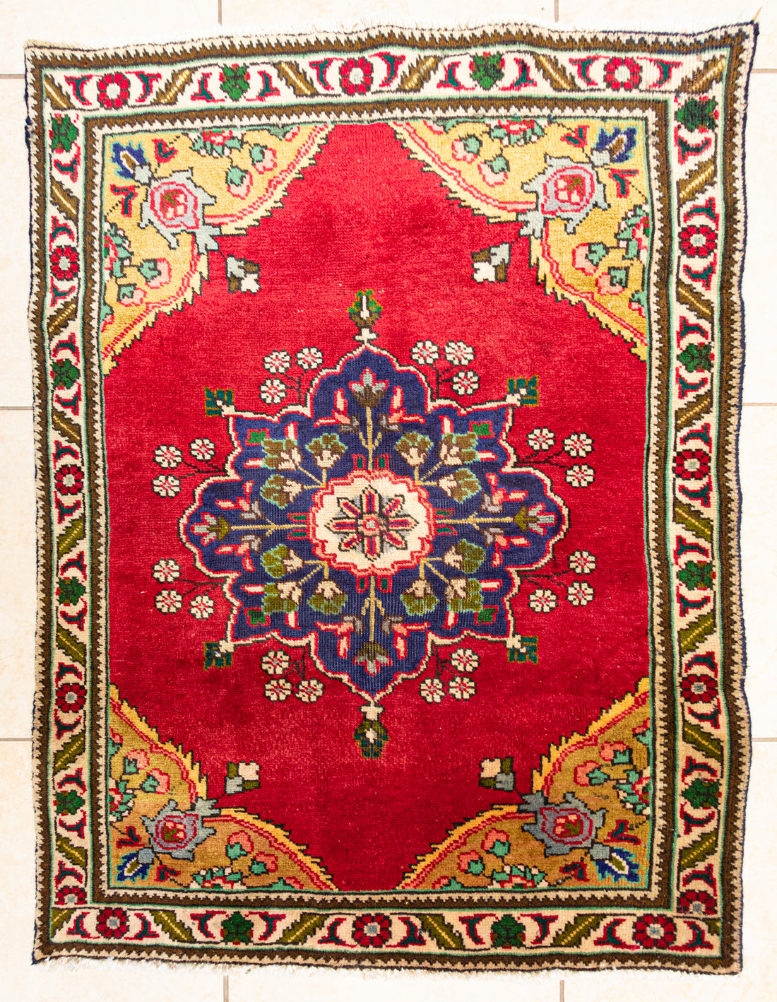 Hand Knotted Wool Tabriz Persian Rug