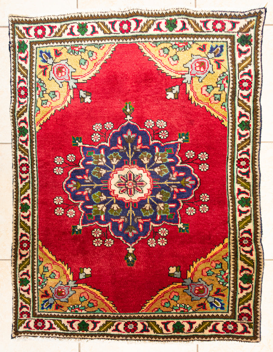 Hand Knotted Wool Tabriz Persian Rug