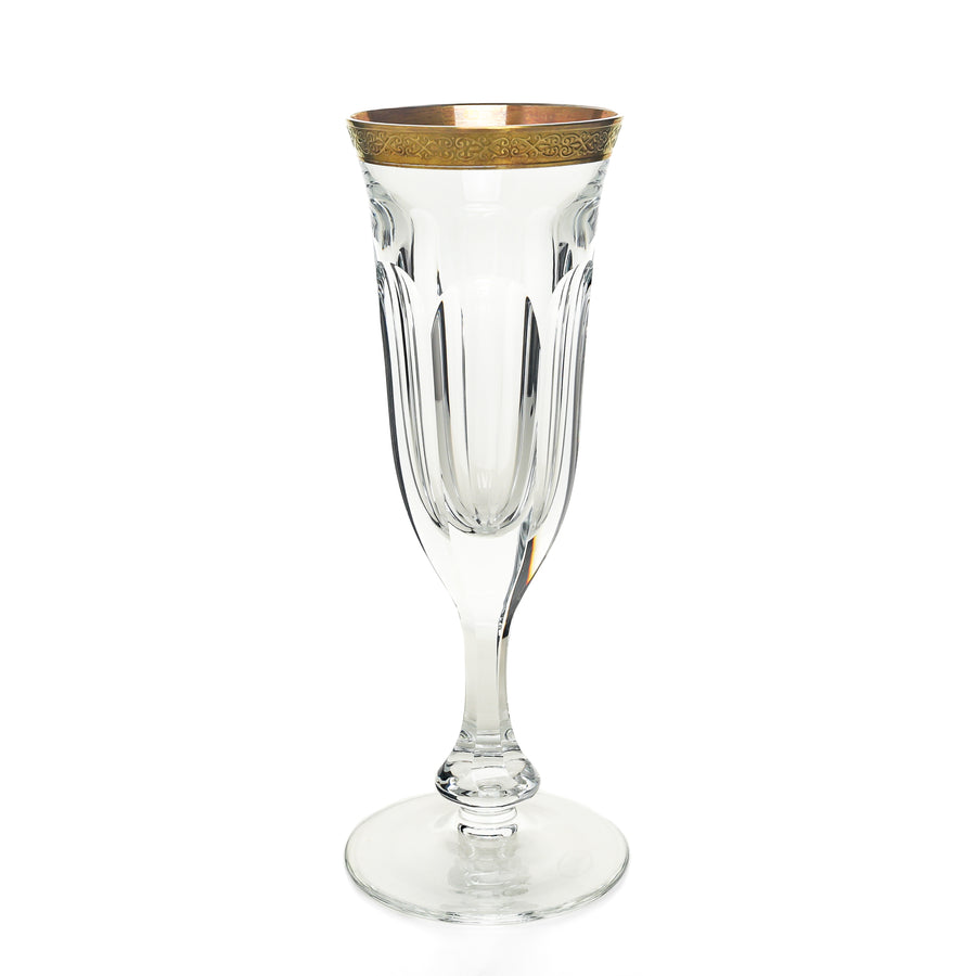 MOSER Lady Hamilton Gold Champagne Flute