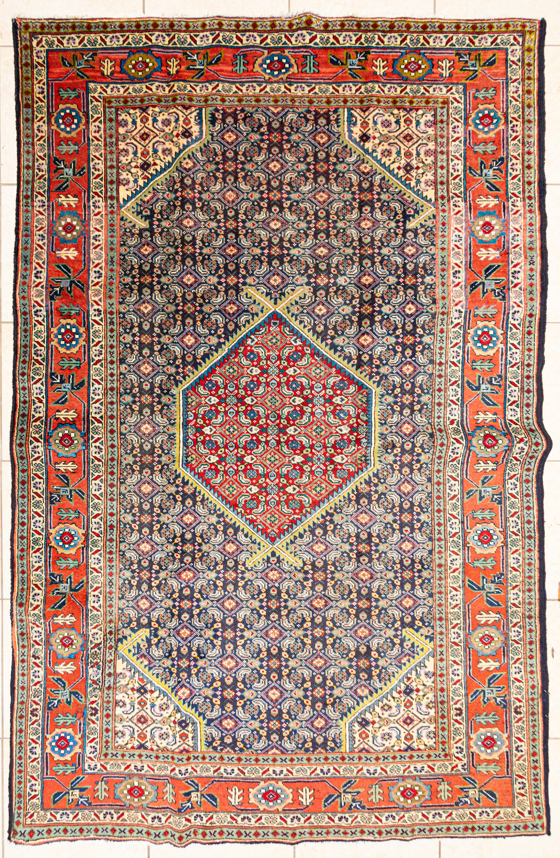 Hand Knotted Wool Tabriz Persian Rug