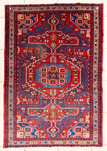 Hand Knotted Wool Mahabad Persian Rug