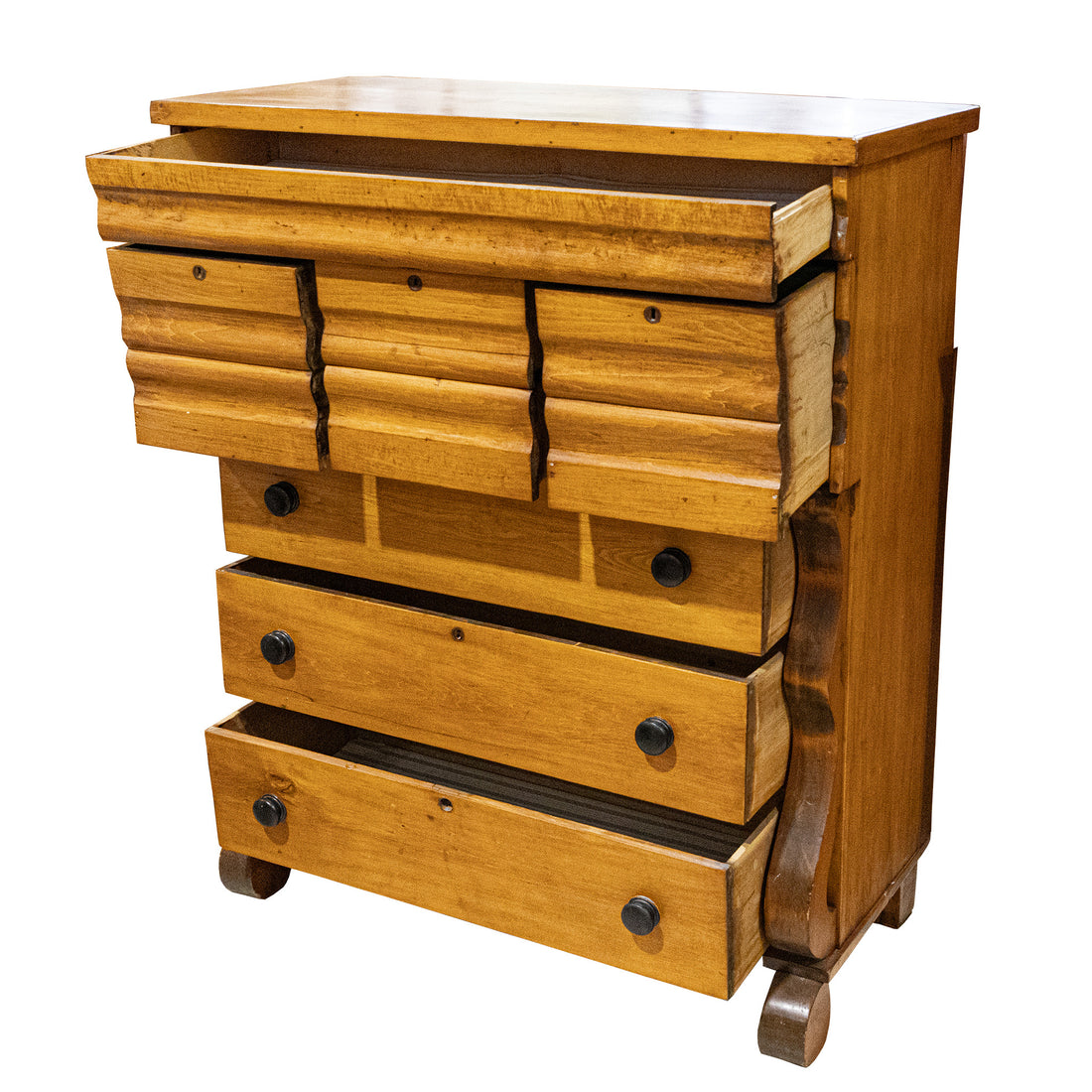 Vintage Pine Bonnet Chest