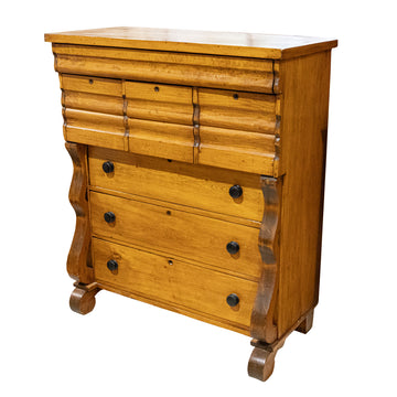 Vintage Pine Bonnet Chest