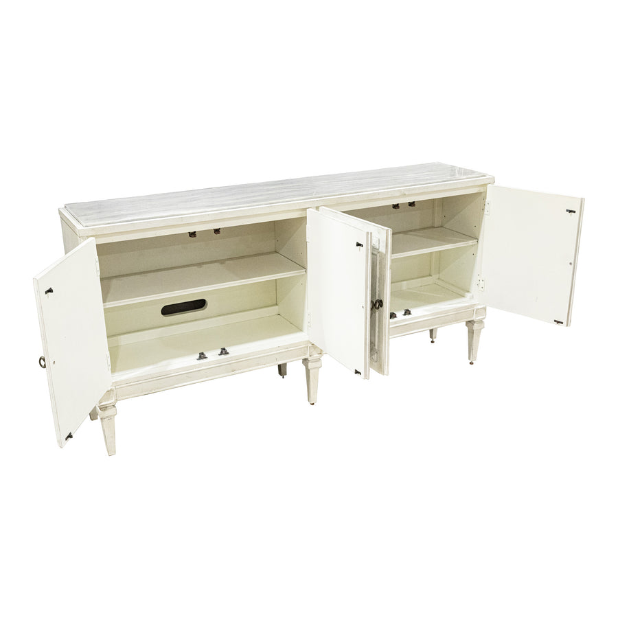 HOOKER Ivory Painted Buffet With Stone Top