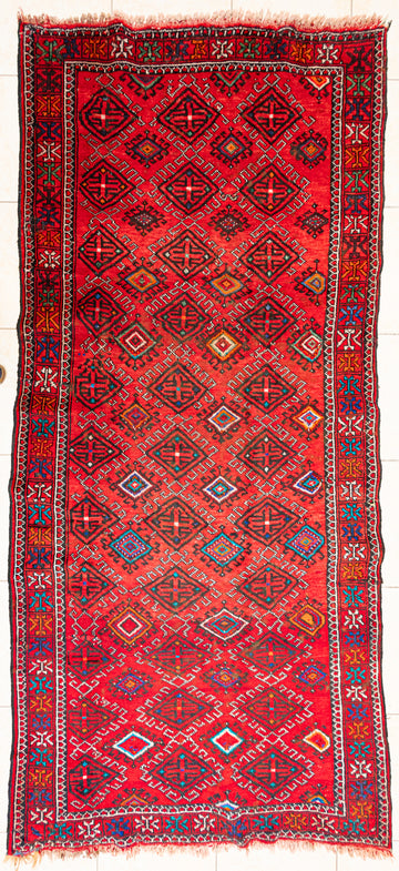 Hand Knotted Wool Baluch Persian Rug     117"x55"