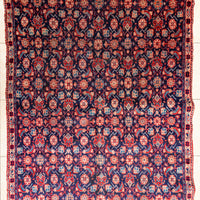 Hand Knotted Wool Hamadan Persian Rug          94"x58"