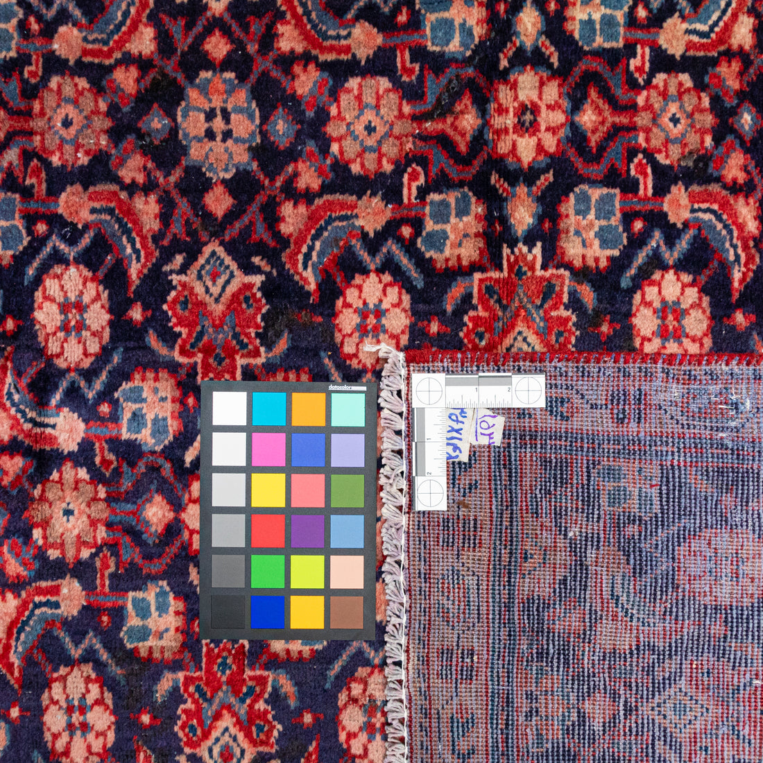 Hand Knotted Wool Hamadan Persian Rug          94"x58"
