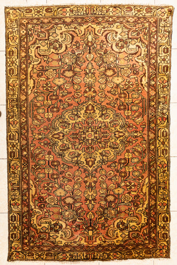 Hand Knotted Wool Hamadan Persian Rug          86"x53"