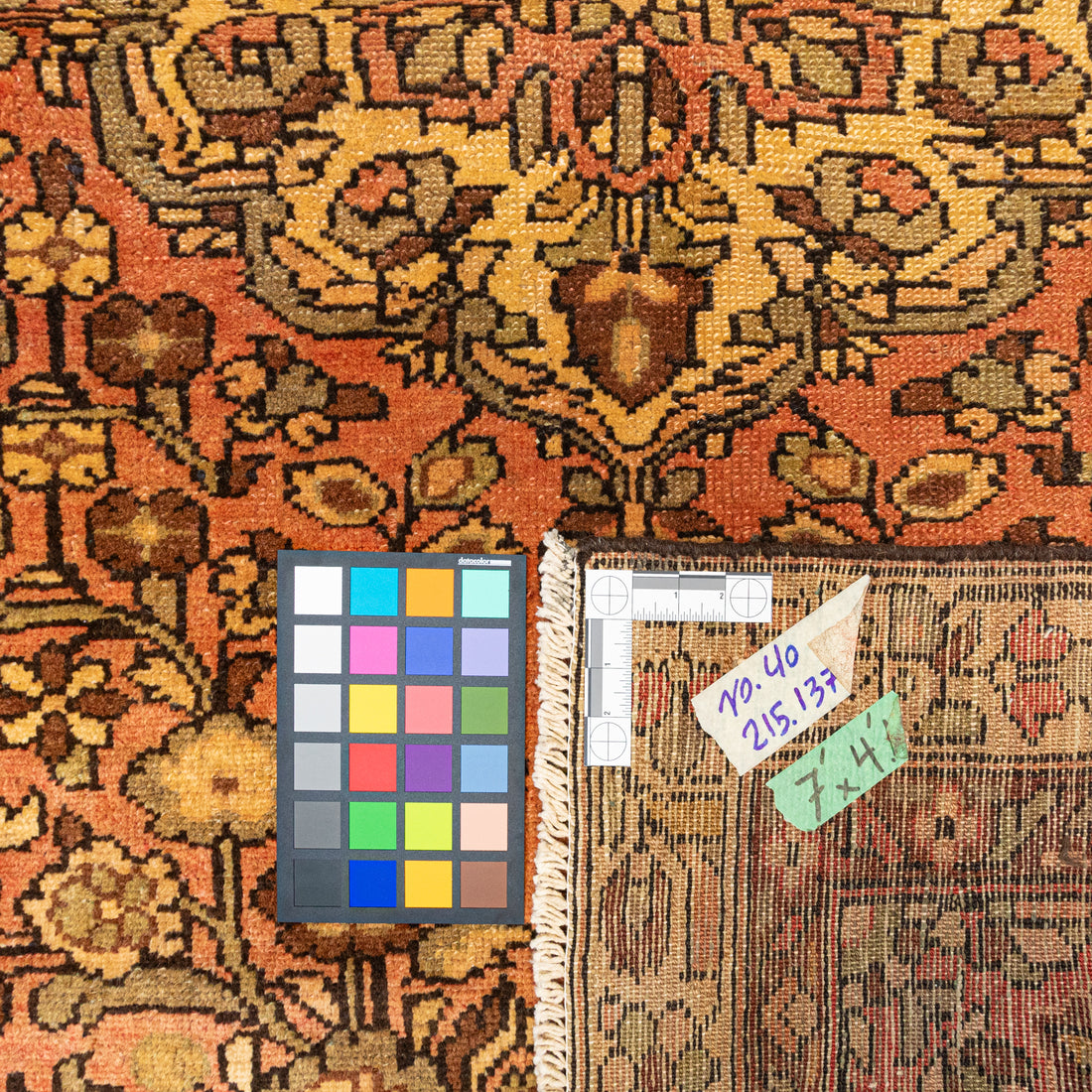 Hand Knotted Wool Hamadan Persian Rug          86"x53"