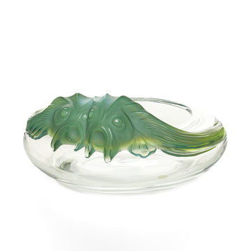 LALIQUE Yeso Antinea/Fish Centrepiece Bowl