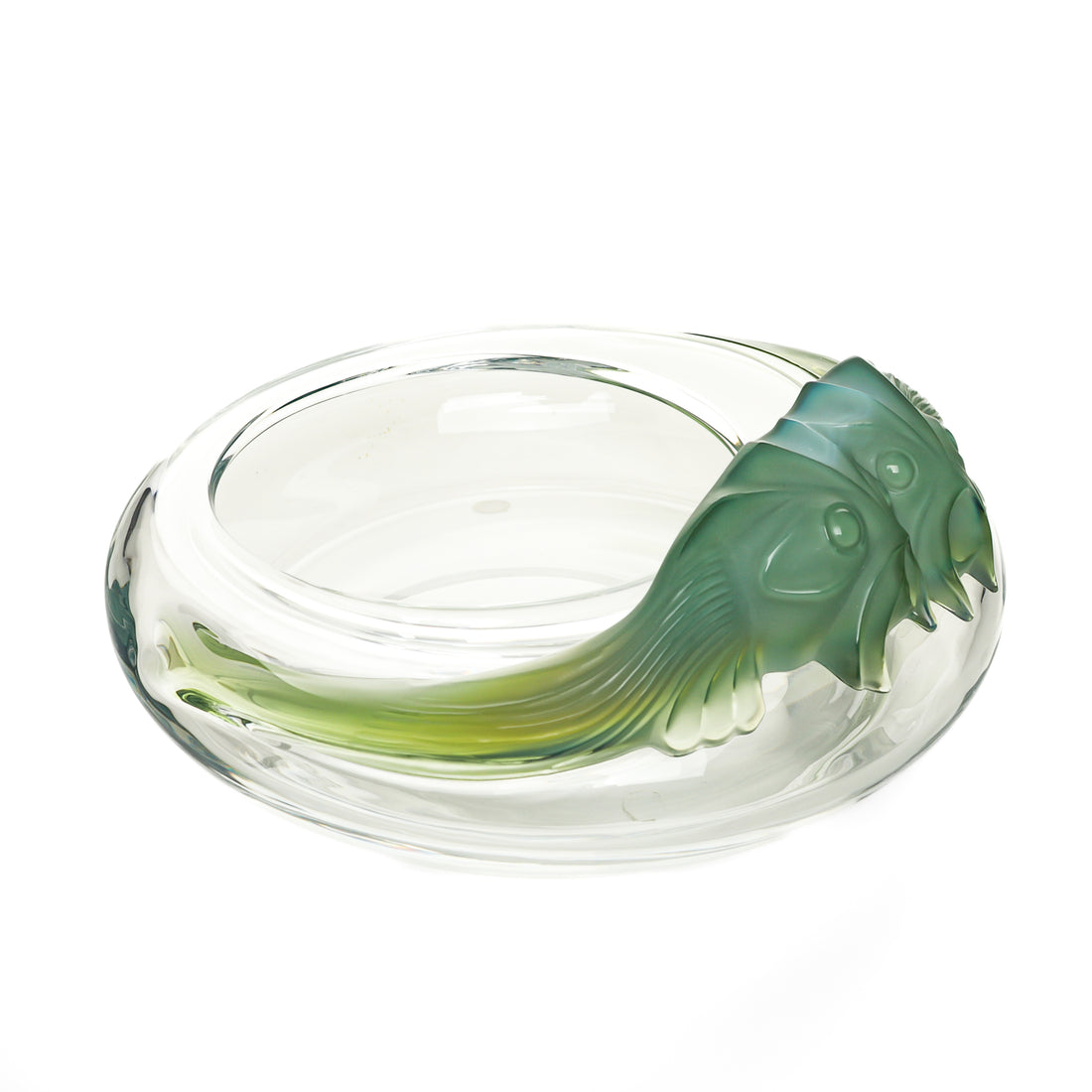 LALIQUE Yeso Antinea/Fish Centrepiece Bowl