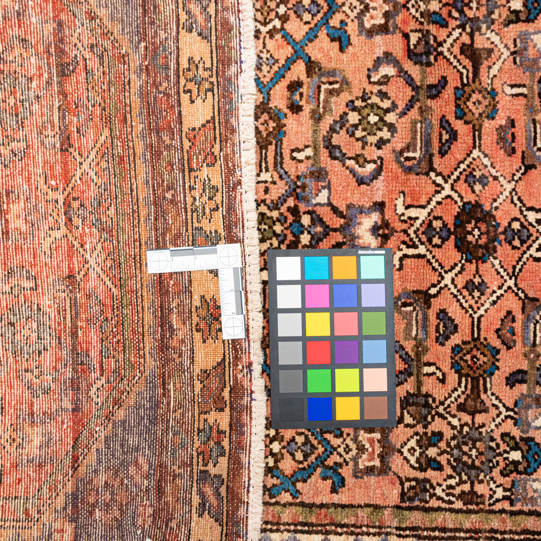 Hand Knotted Wool Hamadan Persian Rug     57"x40"
