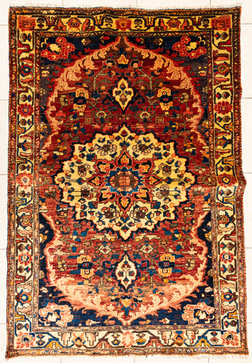 Hand Knotted Wool Bakhtiari Persian Rug