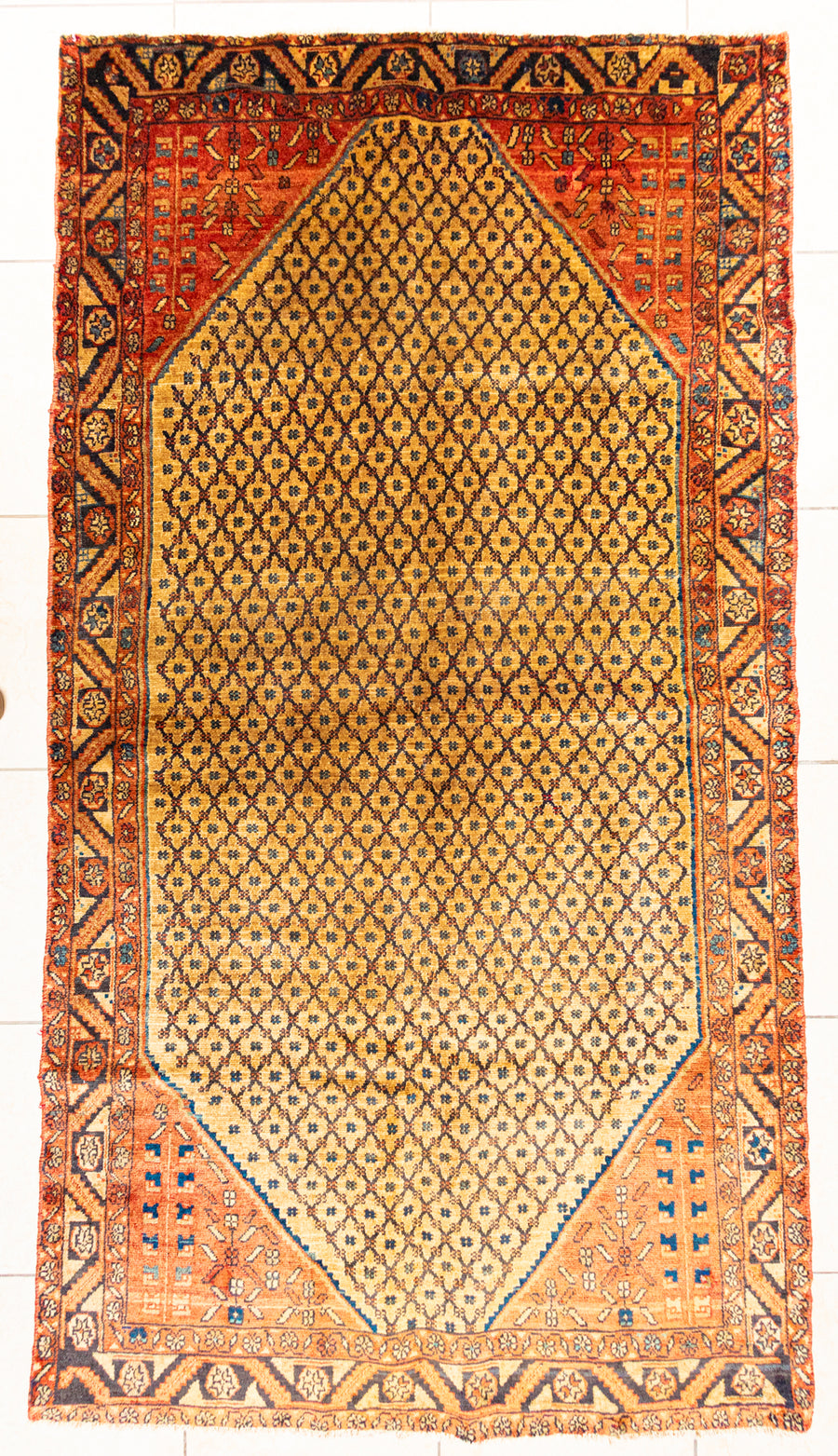 Hand Knotted Wool Zanjan Persian Rug