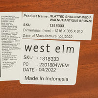 WEST ELM Walnut Media Cabinet