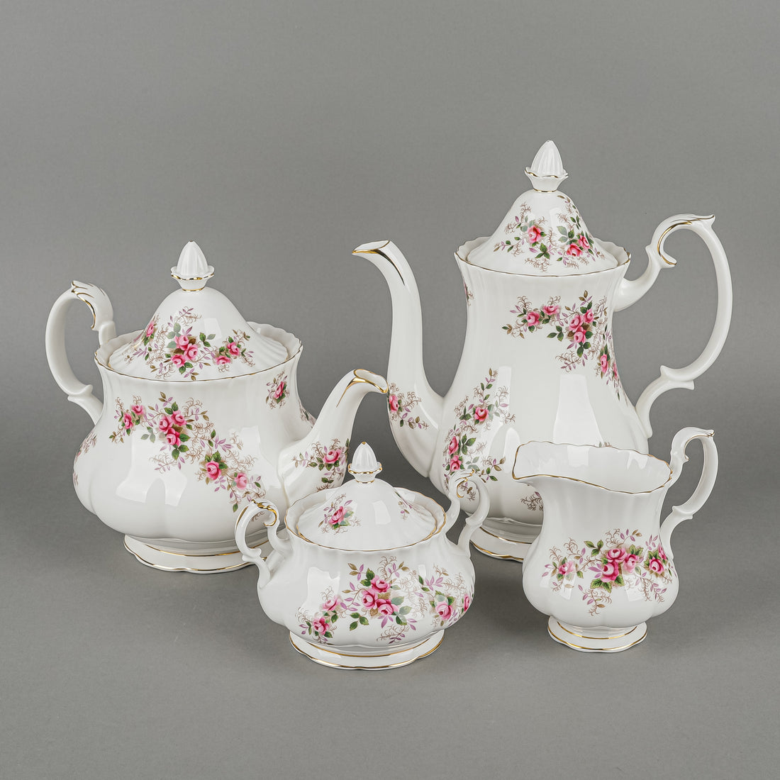 ROYAL ALBERT Lavender Rose Tea And Coffee Service 7 Pieces