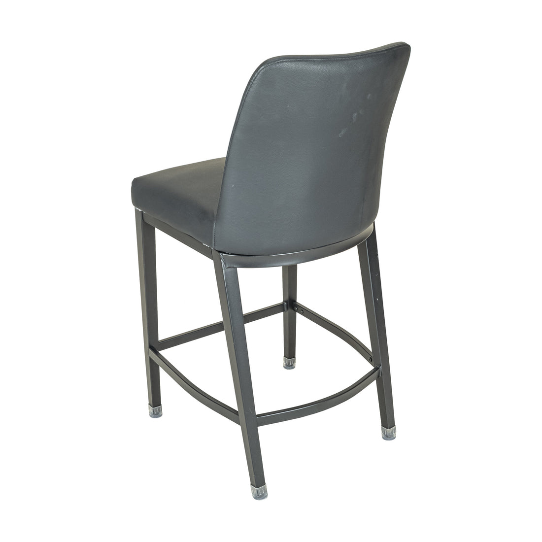 Counter Stools Black Upholstery Set of 2