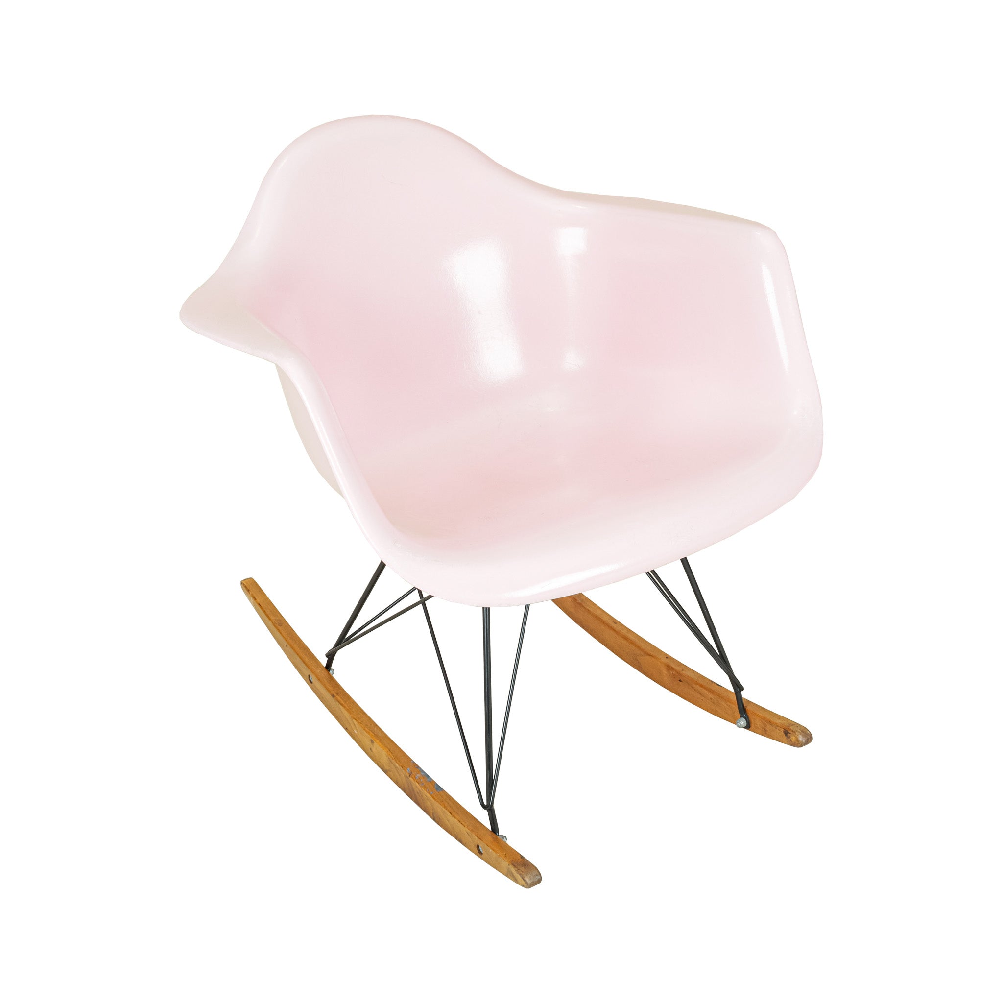 MODERNICA Case Study Arm Shell Rocking Chair Pink - Around The Block
