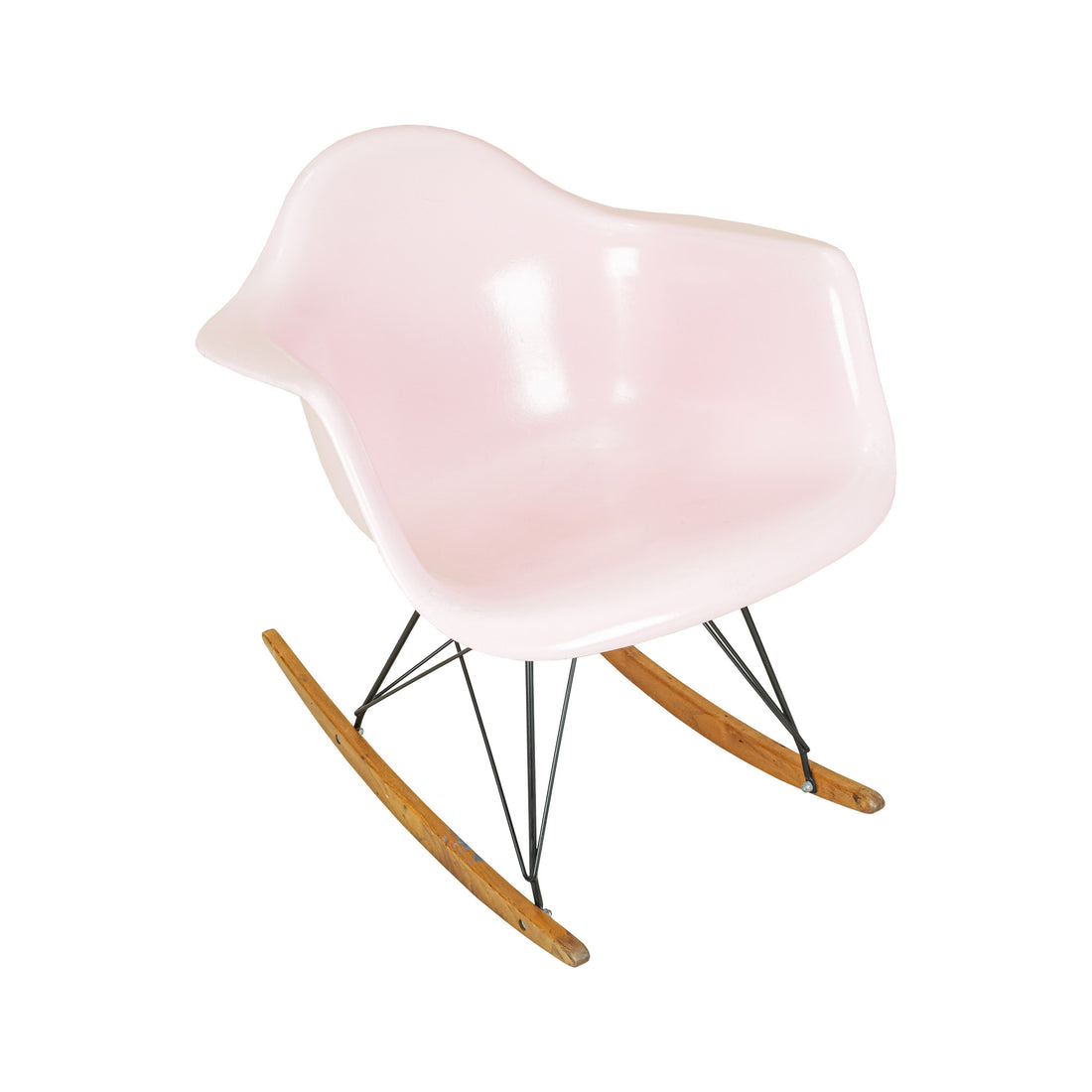 MODERNICA Case Study Arm Shell Rocking Chair Pink