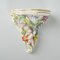 Carl Thieme DRESDEN Porcelain Figural Wall Shelf