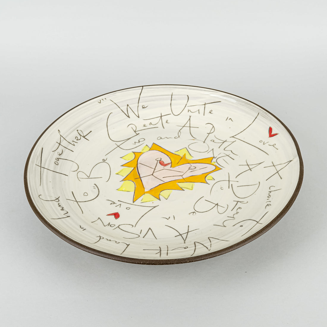 ZPOTS VNOELLE Studio Art Pottery  Bliss Be Platter