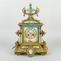 JAPY FRERES Antique Bronze Mantel Clock