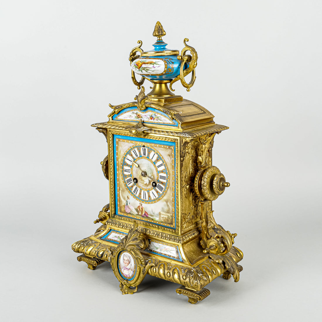 JAPY FRERES Antique Bronze Mantel Clock