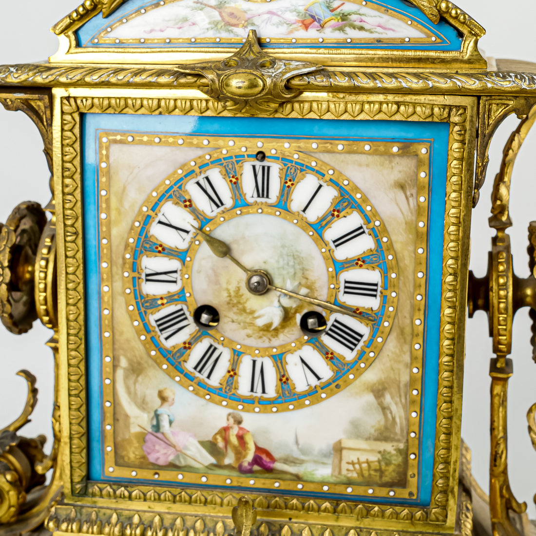 JAPY FRERES Antique Bronze Mantel Clock
