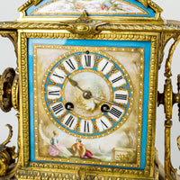JAPY FRERES Antique Bronze Mantel Clock