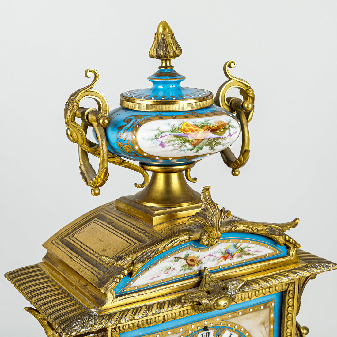 JAPY FRERES Antique Bronze Mantel Clock