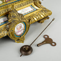 JAPY FRERES Antique Bronze Mantel Clock