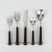DENBY Samarkand Stainless Steel Flatware 4 Place Settings Ceramic Handle