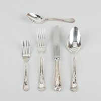FRIONNET FRANCOIS Silver Plate Luncheon Flatware 12 Place Settings