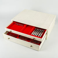 FRIONNET FRANCOIS Silver Plate Luncheon Flatware 12 Place Settings