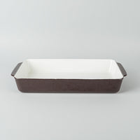 COPCO Michael Lax Enamel Cast Iron Bake Dish Brown