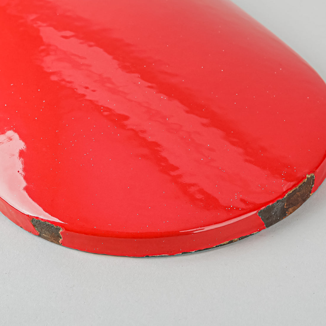 ROSENLEW Enamel Cast Iron Covered Fish Terrine Red