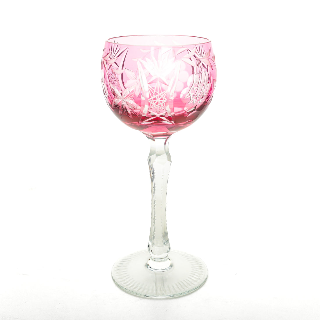 BAYEL Vineyard Grape Cranberry Hock Wine Glasses Set Of 5