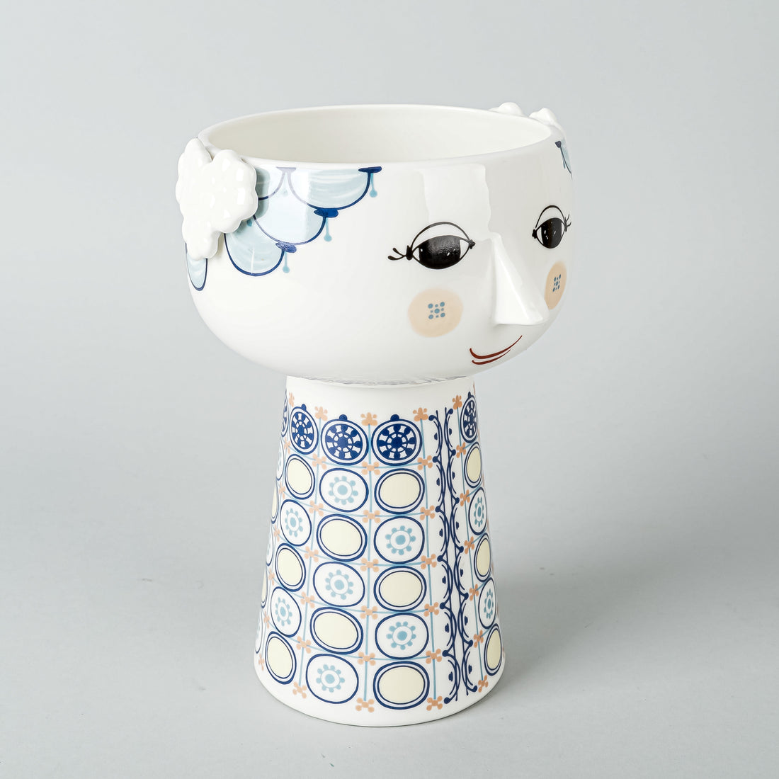 BJORN WIINBLAD Eva Blue Vase