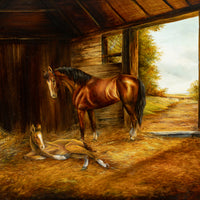 Shirley Deaville (Canadian, 20th C) Untitled - Mare And Foal