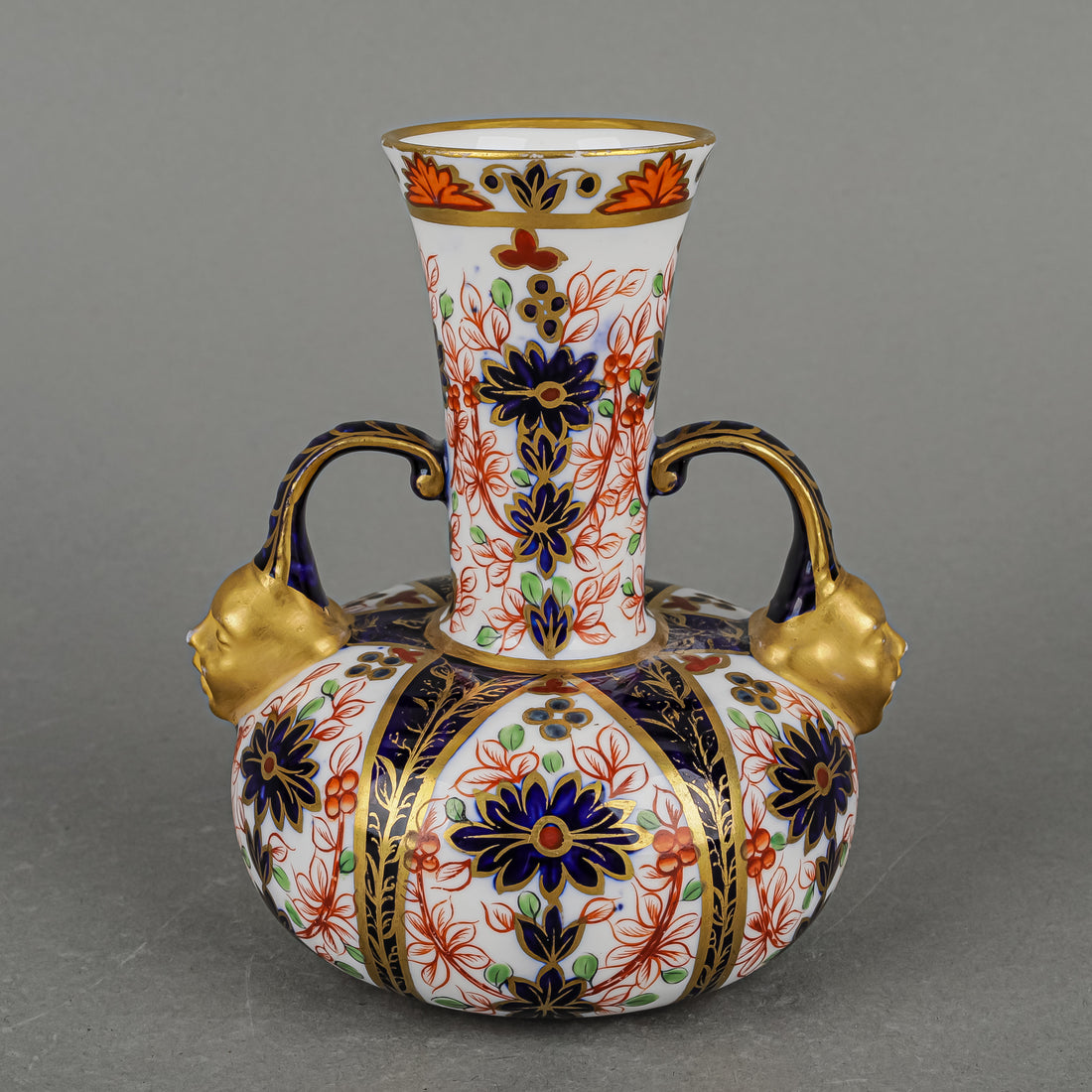 Antique ROYAL CROWN DERBY Imari Face Vase