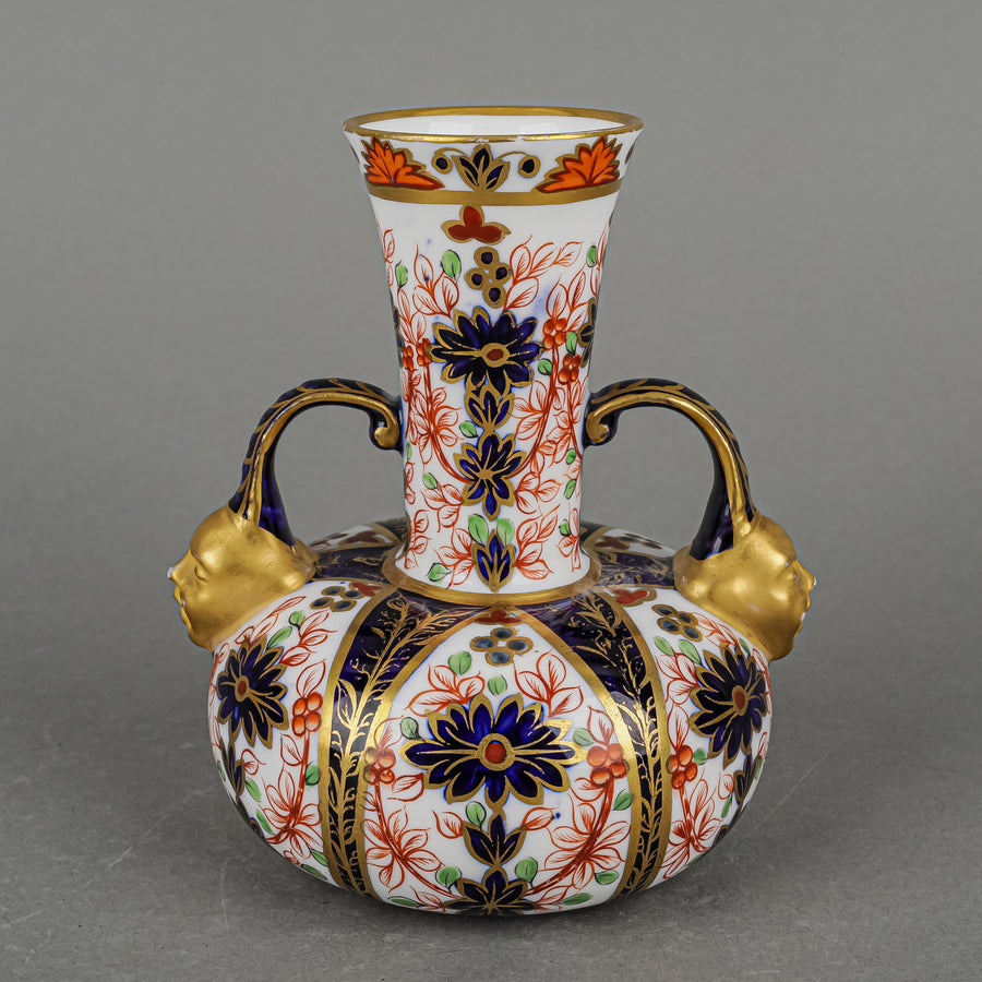 Antique ROYAL CROWN DERBY Imari Face Vase