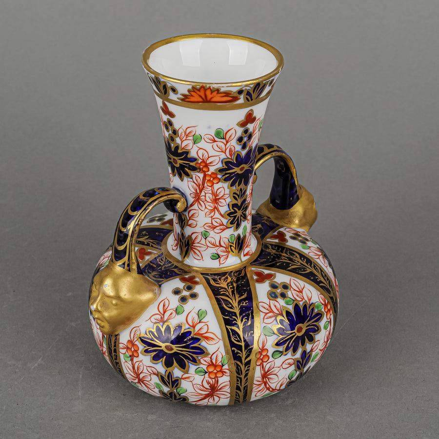 Antique ROYAL CROWN DERBY Imari Face Vase