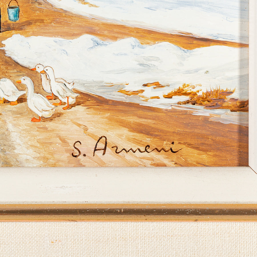 Sylvia Armeni (Canandian 1952) "The Goose Herd"