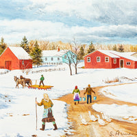 Sylvia Armeni (Canandian 1952) "The Goose Herd"