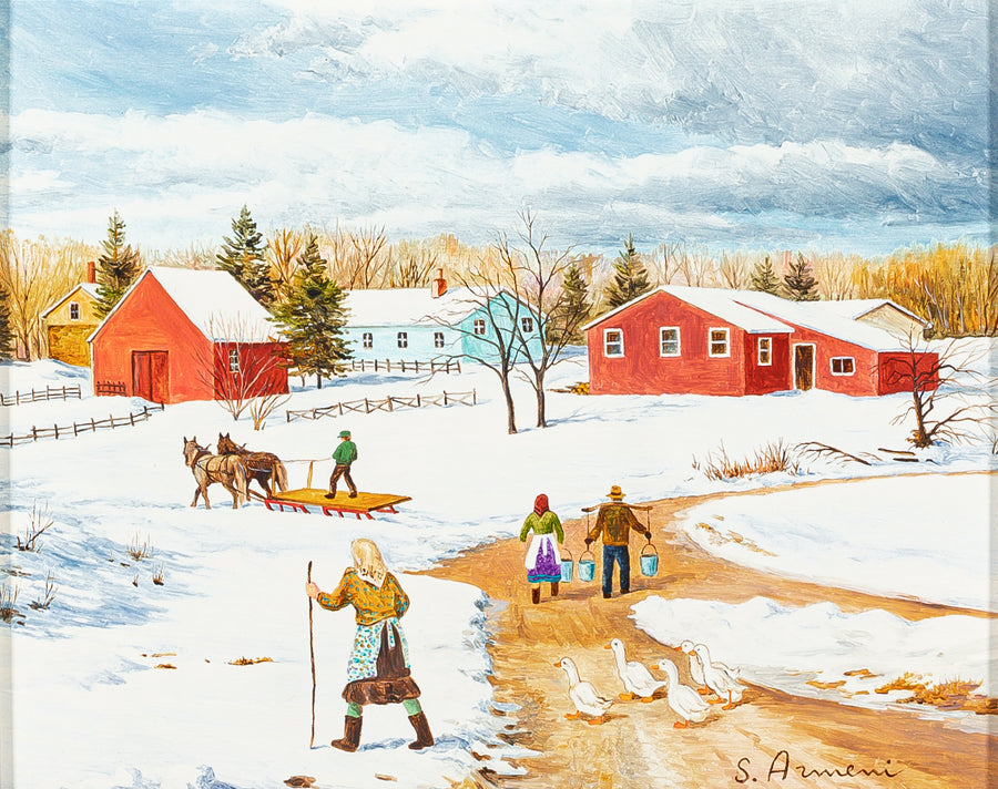 Sylvia Armeni (Canandian 1952) "The Goose Herd"