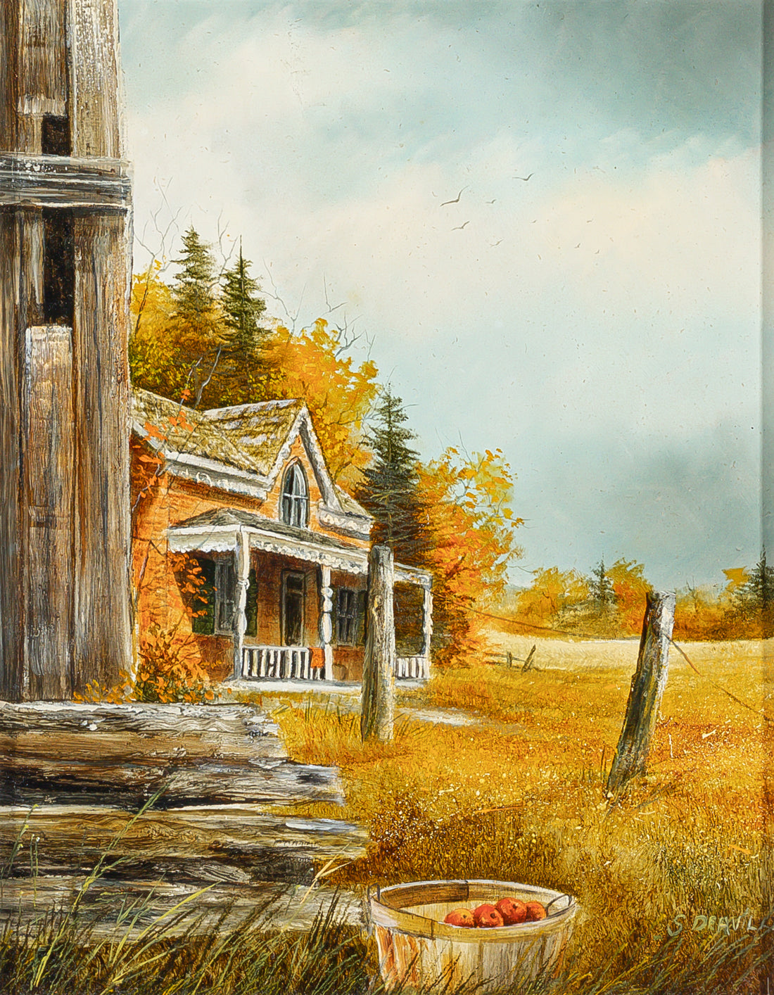 Shirley Deaville (Canadian, 20th C) Untitled - Apple Basket