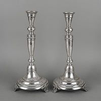 Austria-Hungary 800 Silver Candlesticks Set Of 2