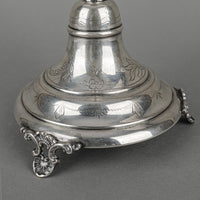 Austria-Hungary 800 Silver Candlesticks Set Of 2