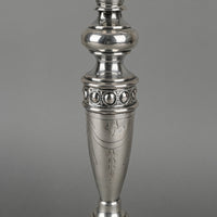 Austria-Hungary 800 Silver Candlesticks Set Of 2