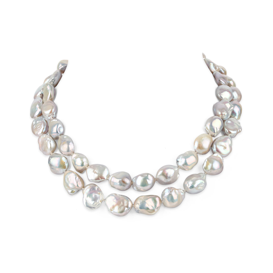 2-Strand Baroque Freshwater Pearl Necklace